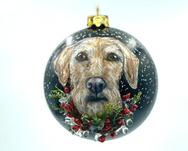 Hand Painted Pet and Home Portrait Ornament