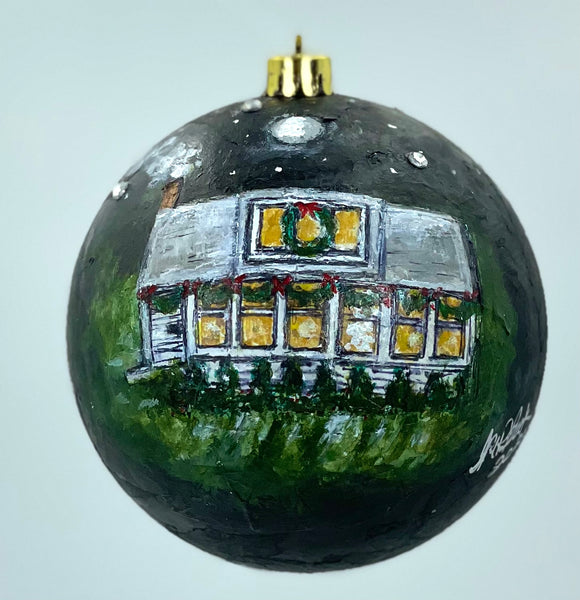 Hand Painted Pet and Home Portrait Ornament