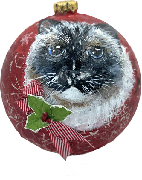 Hand Painted Pet and Home Portrait Ornament