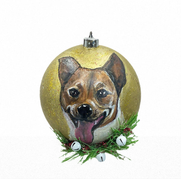 Hand Painted Pet and Home Portrait Ornament