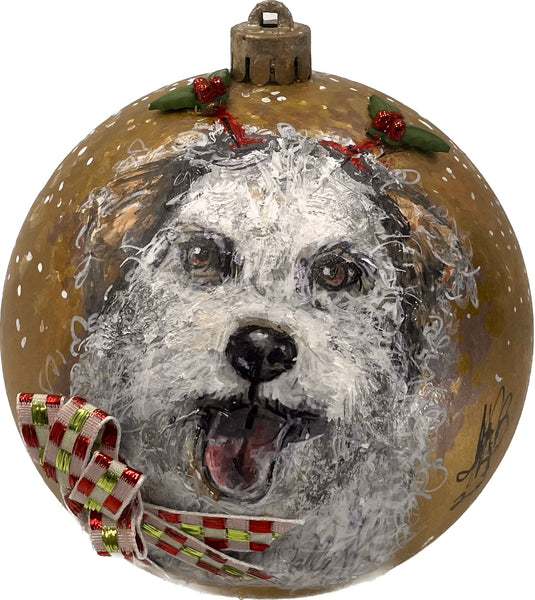 Hand Painted Pet and Home Portrait Ornament