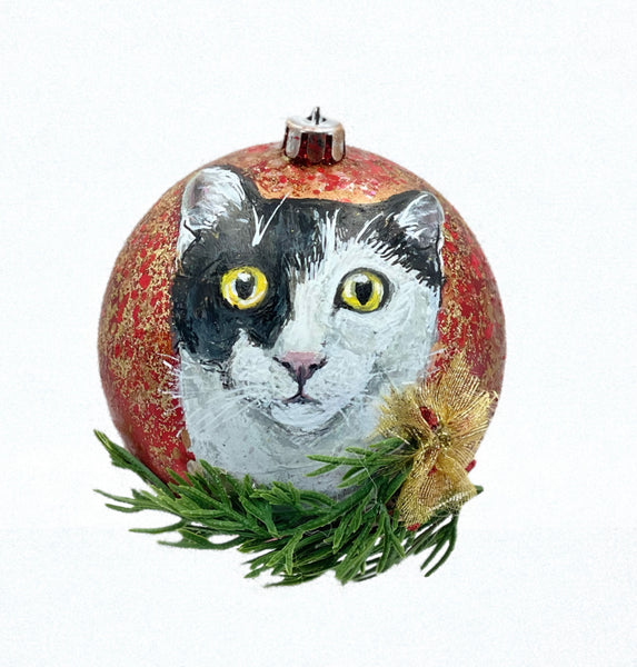 Hand Painted Pet and Home Portrait Ornament