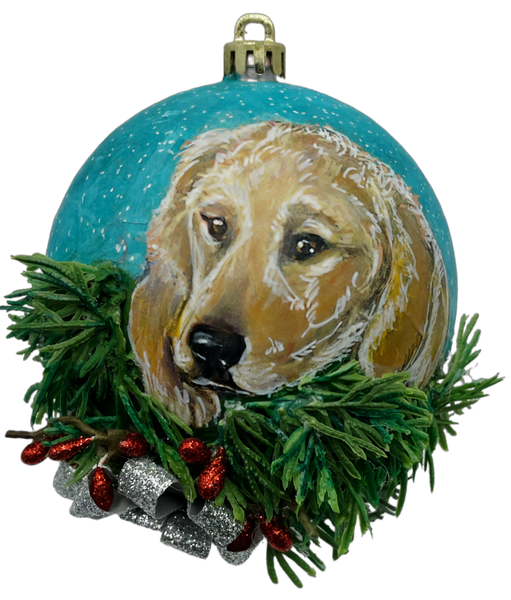 Hand Painted Pet and Home Portrait Ornament