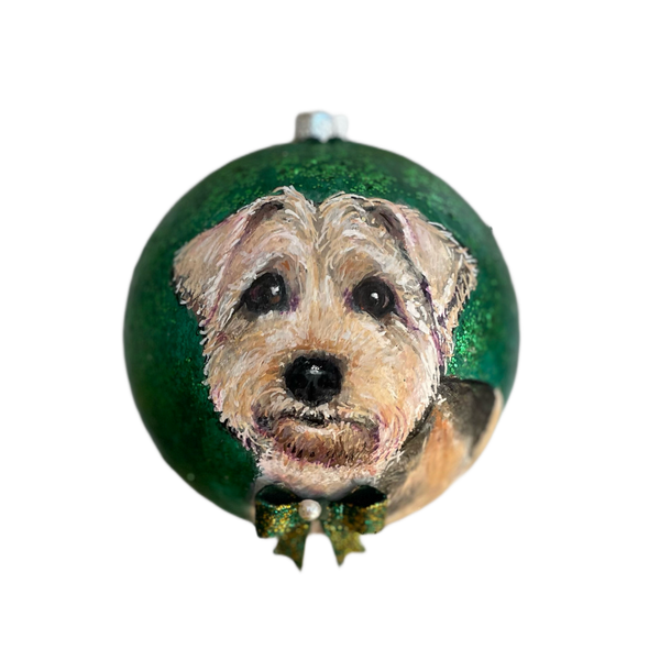 Hand Painted Pet and Home Portrait Ornament