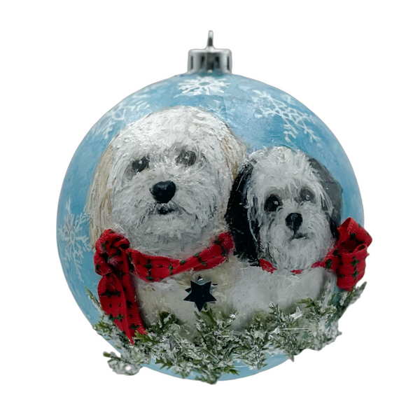 Hand Painted Pet and Home Portrait Ornament