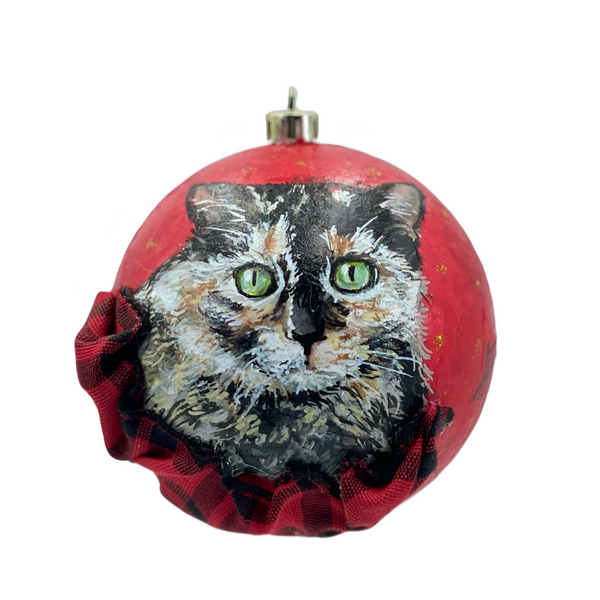 Hand Painted Pet and Home Portrait Ornament