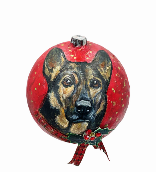 Hand Painted Pet and Home Portrait Ornament