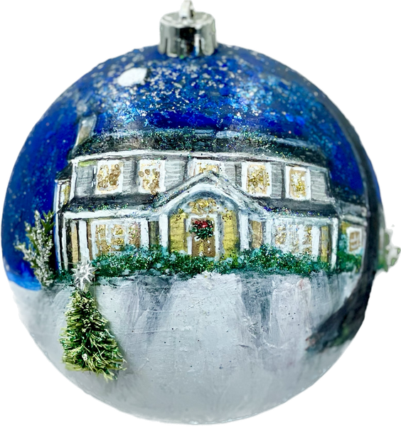 Hand Painted Pet and Home Portrait Ornament