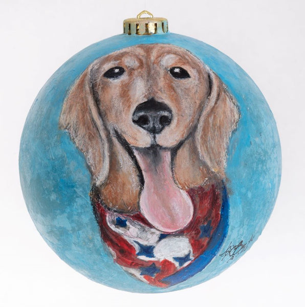 Hand Painted Pet and Home Portrait Ornament