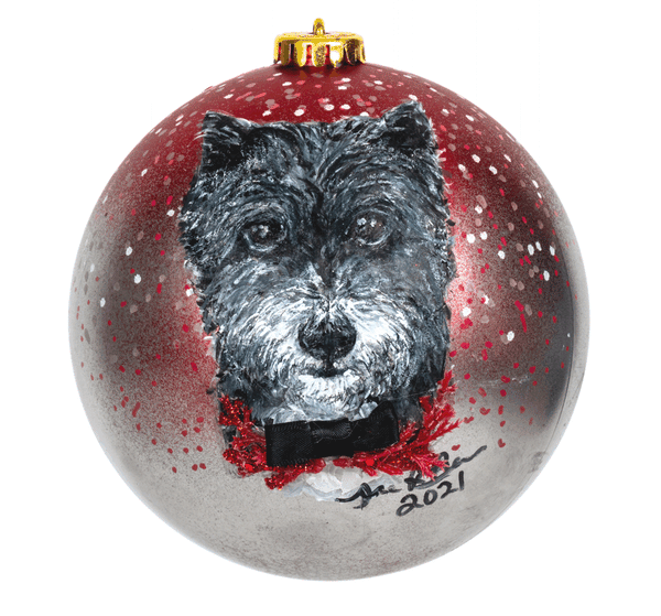 Hand Painted Pet and Home Portrait Ornament