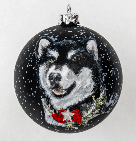 Hand Painted Pet and Home Portrait Ornament